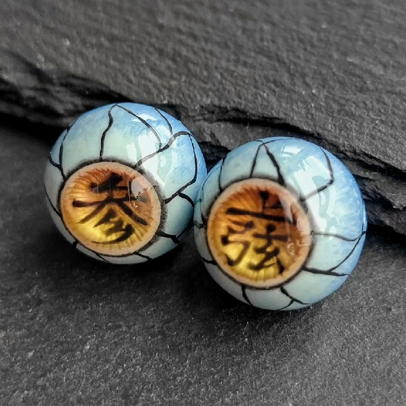 3099 Creative Handmade Cthulhu Eyeball Anime Earrings Dark Punk Style Hip Hop Gothic Jewelry Halloween Artwork Customized Gift