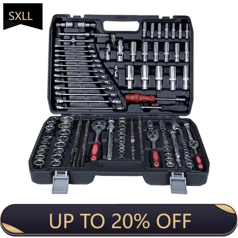 

SXLL Versatile Auto Repair Tool Kit Home Hand Tools including Wrench Kit Sleeve Kit and Ratchet Customizable OEM Support