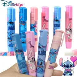 New 1/4pc Stitch Disney Press Eraser Kawaii Lilo and Stitch Writing Drawing Pencil Erasers Kids School Supplies Stationery Gifts