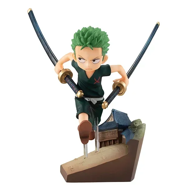 

Original Megahouse One Piece Childhood Series Roronoa Zoro Figure Run!run!run! Action Figure Model Anime Statue Doll Toys Gift