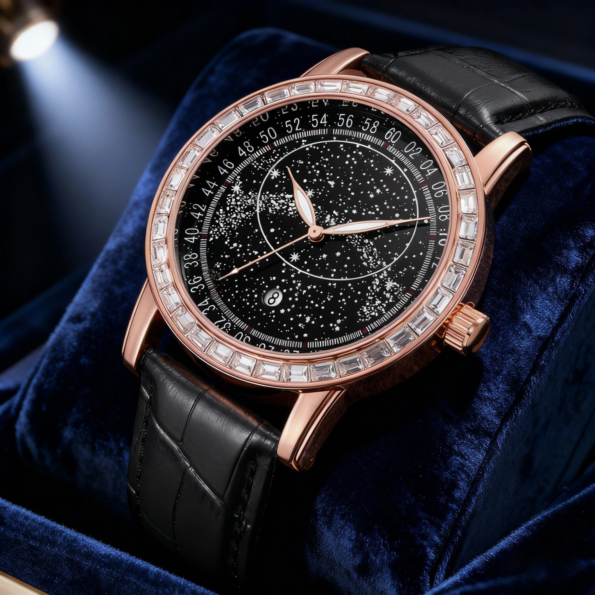 

Men's watch, Starry Sky Business Fashion Calendar Watch, water-resistant with night light, unique and niche high-end fashionable