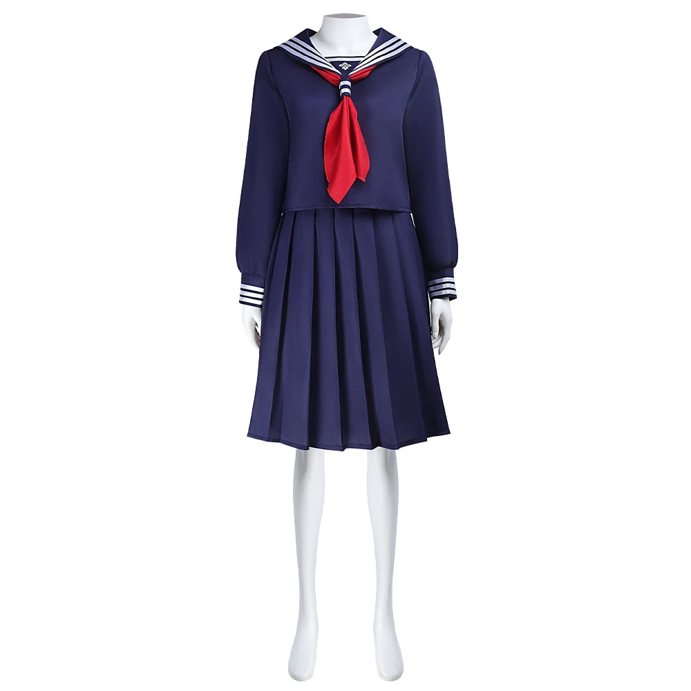 أزياء Shimizu Hinako التأثيرية أنيمي 【XS-3XL】WakuWaku-N فستان موحد للمدرسة النسائية JK فستان Hinako التأثيري للهالوين مقاس كبير