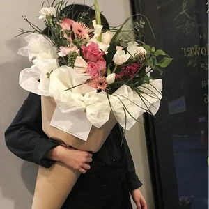 ورق تغليف الأزهار ، ورق الكرافت ، ورق سكرابوكينغ ، تغليف هدايا الحفلات ، تغليف زهور زخرفية ، 75 × 52 سم ، 40 قطعة أعلى 8 مبيعات لأوراق الماريجوانا - رقم 8