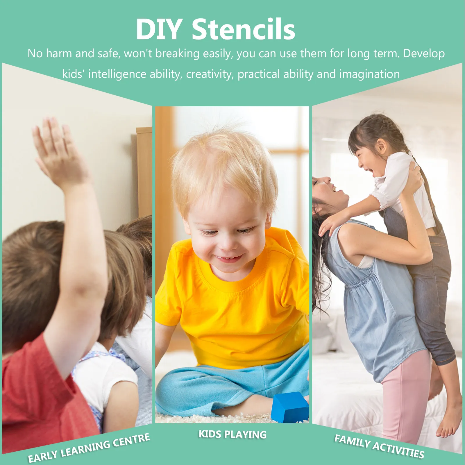 

10Pcs Dinosaur Crafts Stencil Set Reusable Eco Friendly Art Template for Adults Painting Drawing Spraying Learning Fun