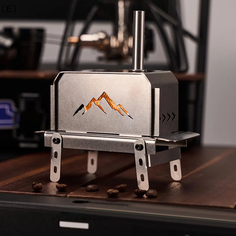 

〔E〕Stainless Steel Outdoor Fire Pit Heater Portable Mini Folding Charcoal Stove Detachable Wood Burner For Camping​〔Winter5〕