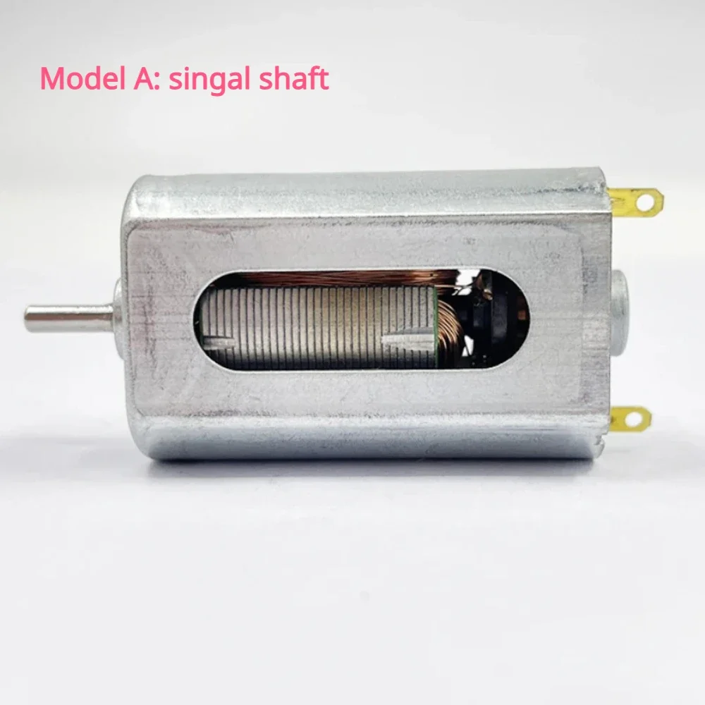 Micro FK-180 Carbon Brush Motor Single Shaft/ Dual Shaft High Speed Double Shaft with Cooling Hole DIY RC Toy Slot Car Boat