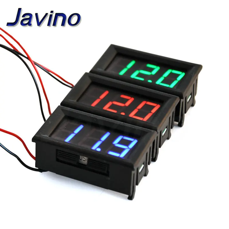 2wire DC voltage meter DC5V-120V reverse protection 0.56 inch LED digital display components For Electromobile Motorcycle Car