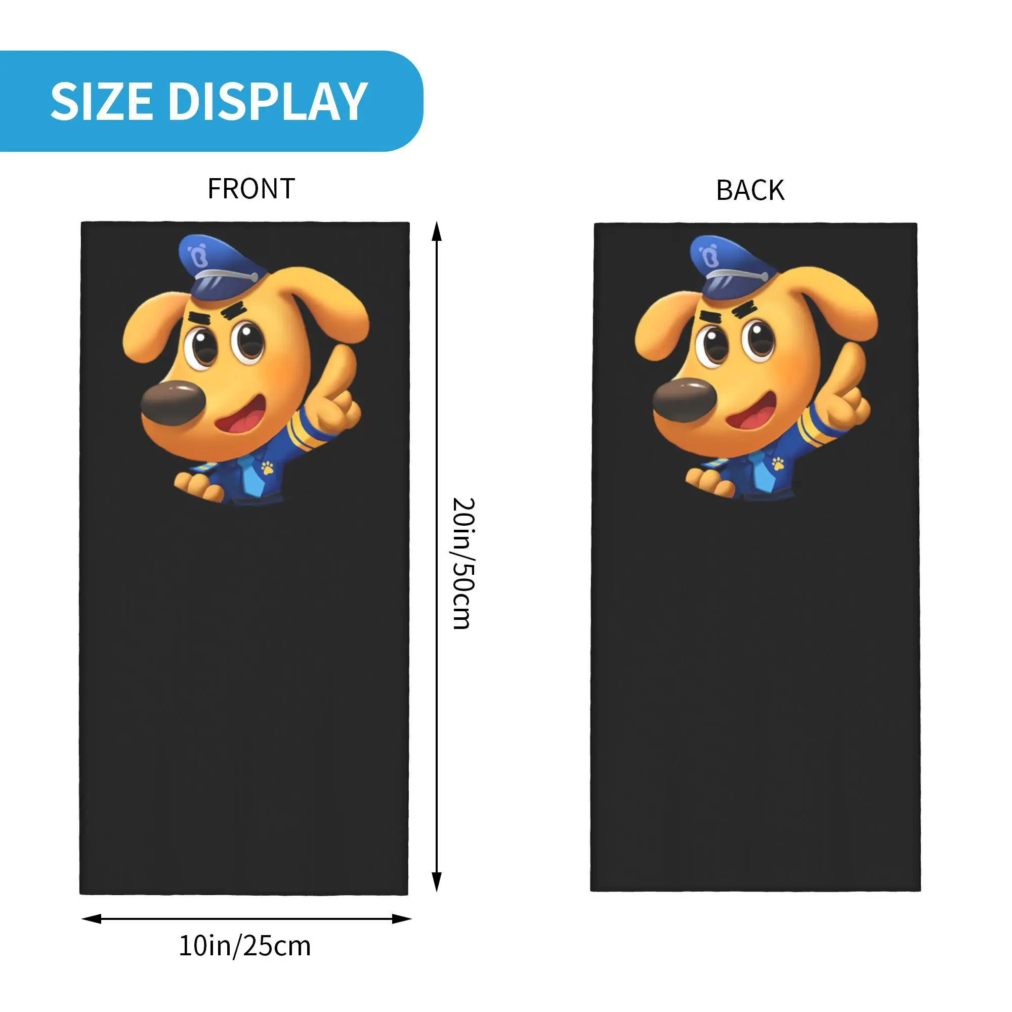 Шериф Лабрадор Бандана Шеи Шарф с принтом Многофункциональный велосипедный шарф Пеший туризм Рыбалка Для мужчин Женщин Взрослых Моющийся