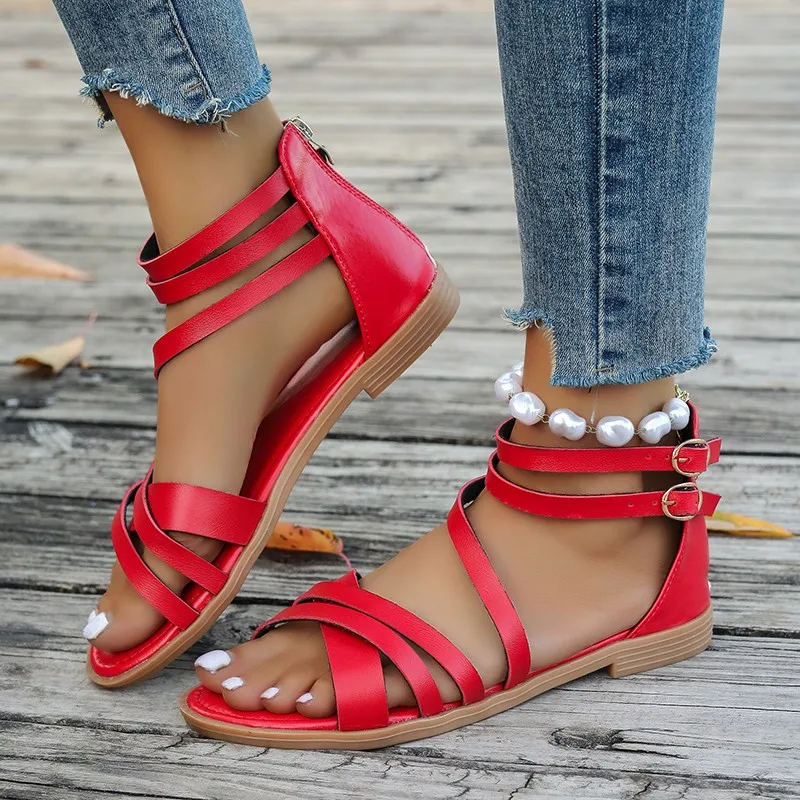 

Fashion Shoes Woman Trend New Style Sandals Summer Women Casual Flats Beach Slippers Walking Sandals Outdoor Brand Slides Female