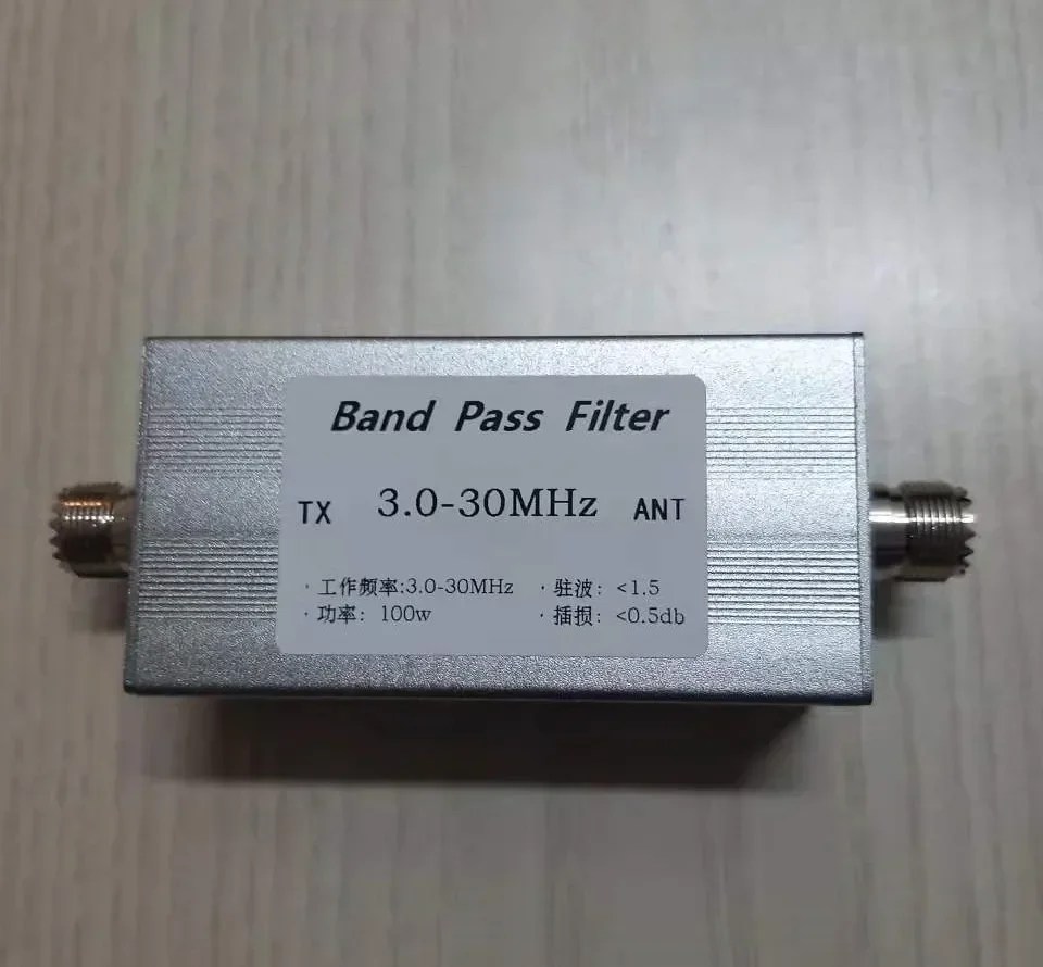 3-30MHz Bandpass Filter BPF Filter M Female LC Filter to Improve Selectivity SNR