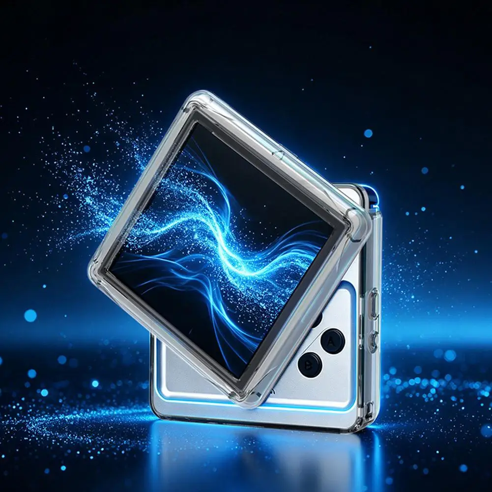 For Anbernic RG Rotate Game Console Protective Case Transparent Hard Shell Shockproof Cover Anti-Scratch