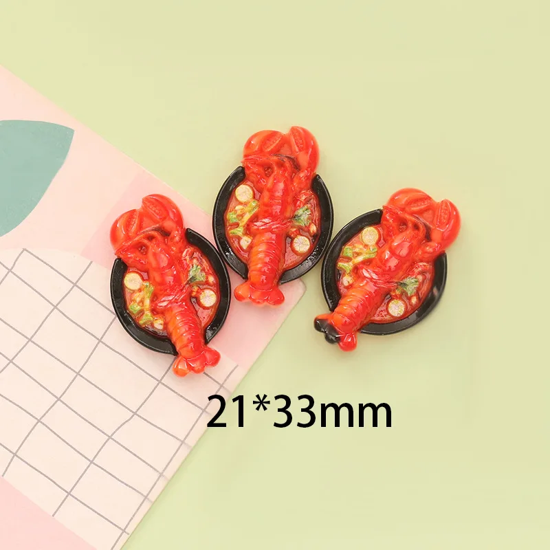 10Pcs Simulated Foods Resin Flatback Cabochon Figurine Scrapbook Embellishments Jewelry Accessories for Christmas Party Decor