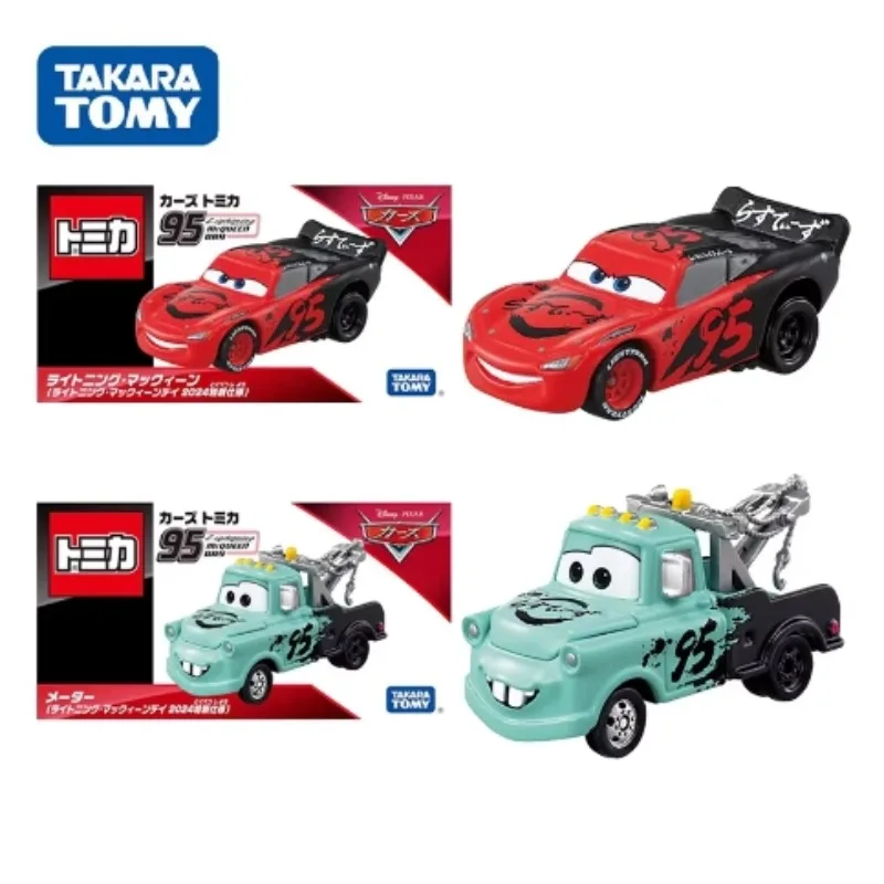 TAKARA TOMY Tomica Disney Lightning McQueen 2024 speciale editie legering speelgoedmotor gegoten metalen model jongens vakantie ornament cadeau