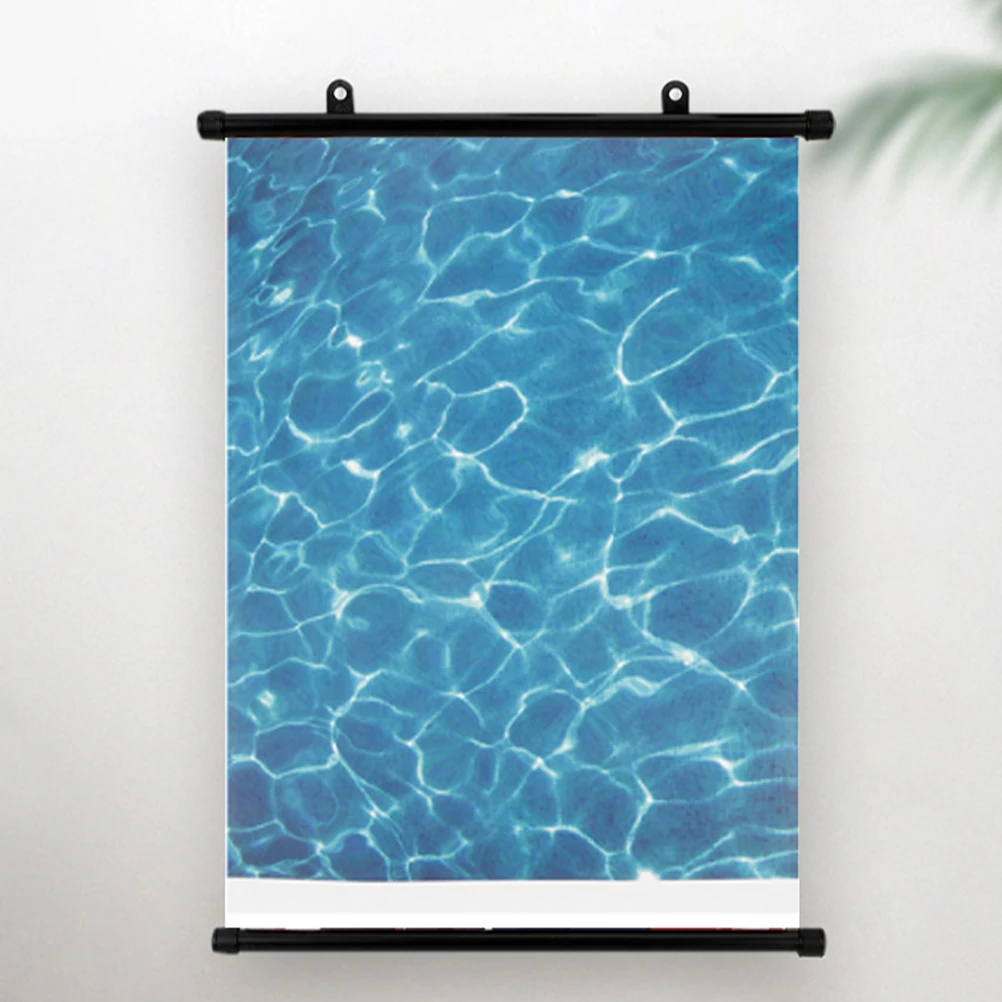 

2pcs Pvc Poster Hanger Frame Round Wall Hanging Rails For Posters Paintings Scroll Display Thickened Material Easy