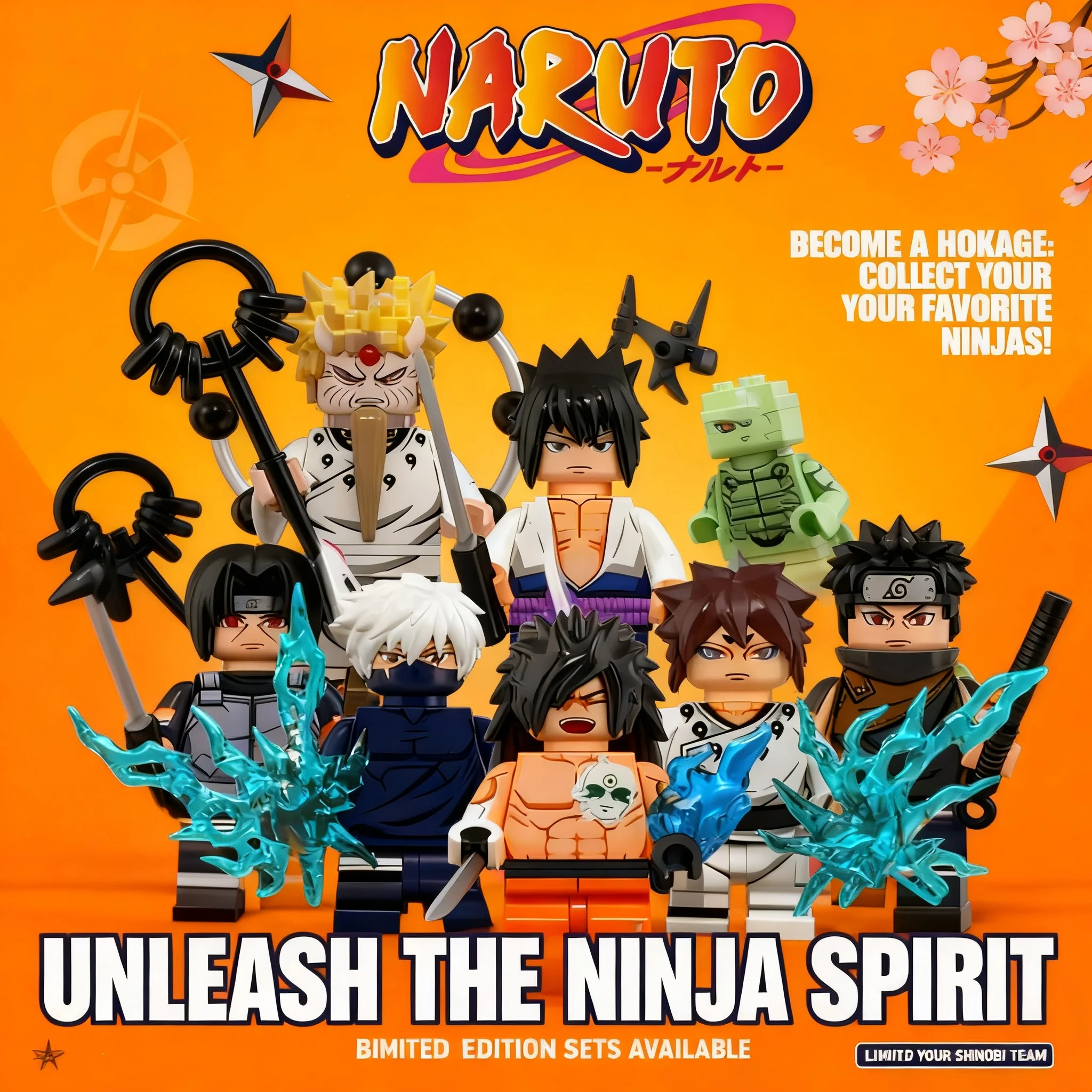 Figuras de Bloques Mini de Naruto, Sasuke, Uchiha, Itachi, Kakashi, Jiraiya, Tsunade, Obito, WM6155 WM6154 WM6153, Coleccionables de Anime, Indora