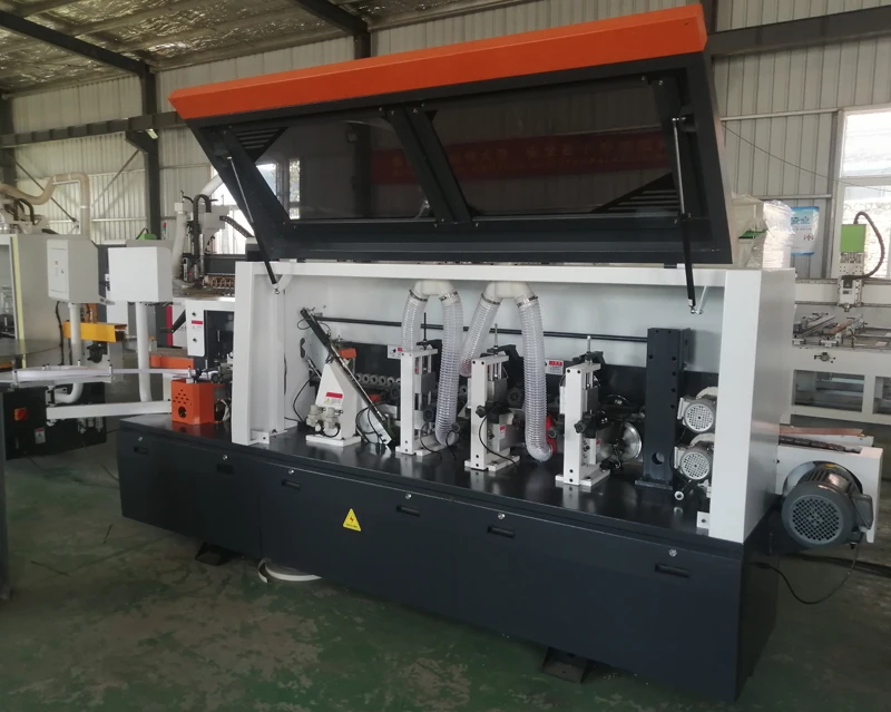 Automatic Woodworking Edge Bander Trimming  Cutting Buffing PVC Wood Edge Banding Machine