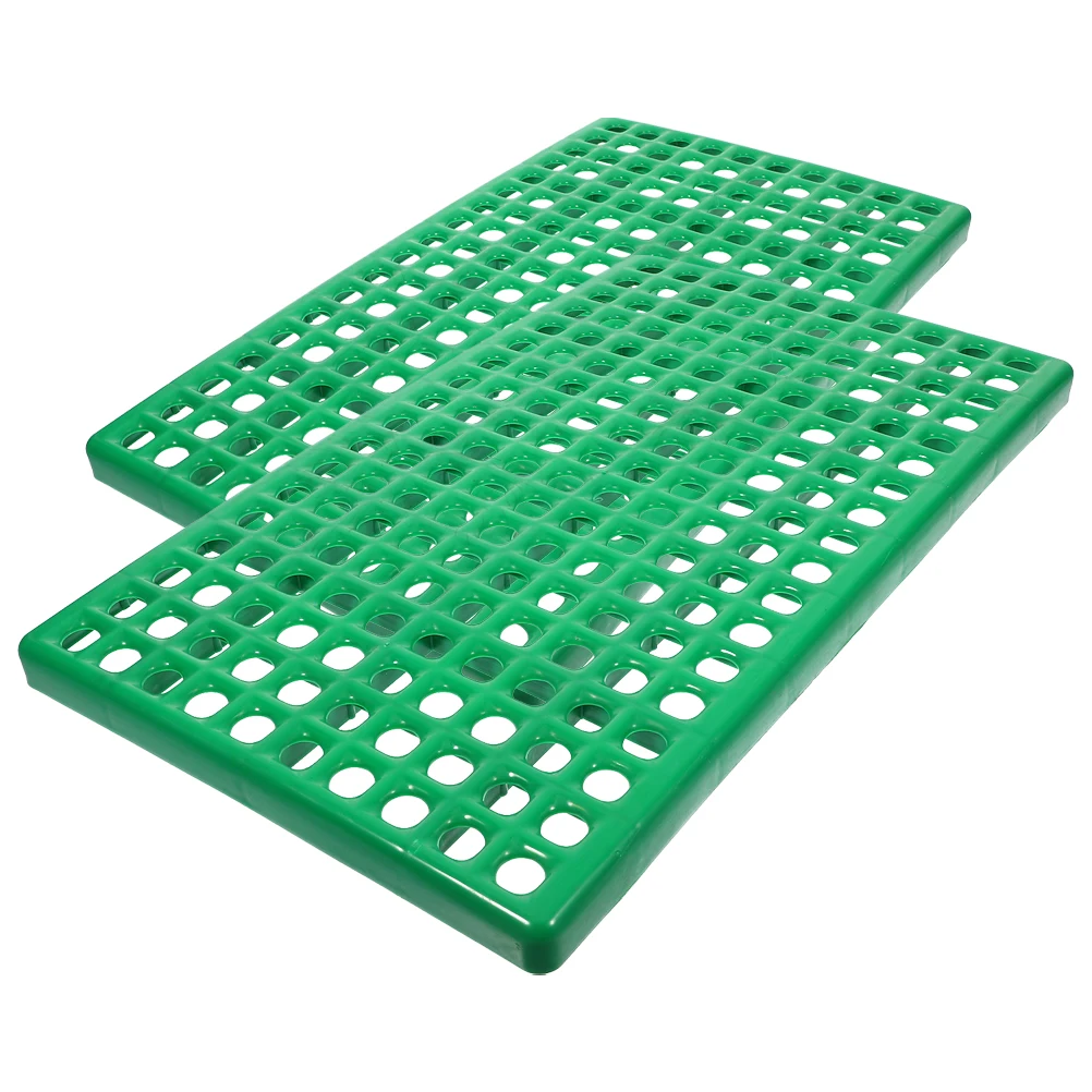 

2pcs Rabbit Cage Floor Mats Bunny Bottom Plates for Small Animal Bedding ABS Durable Ventilation Round Hole