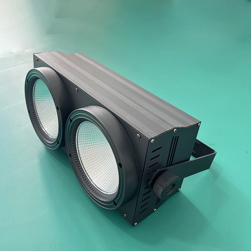 

uponelite LED 2IN1 COB 220W Cool Warm White Lighting 2 Eyes DMX512 for Stage Light Disco Party Christmas Audience Lights