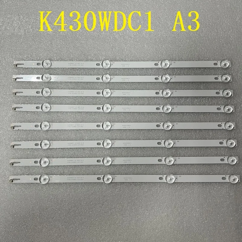 LED Backlight Strip For  DS-D5043UQ 43PFF5012/T3 43PFF5012 43PUT6002S K430WDC1 A3 4708-K43WDC-A3113N01