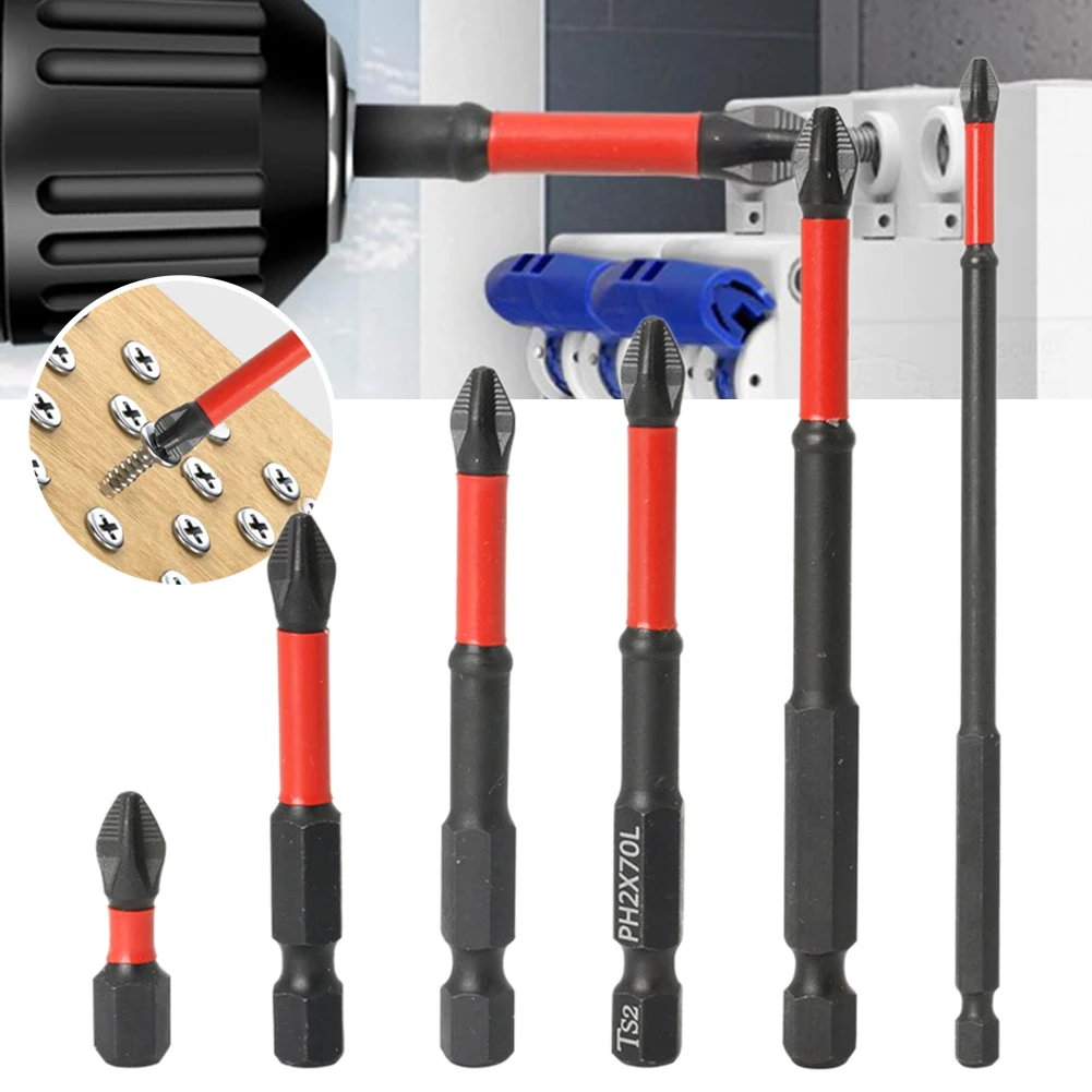 Cross Screwdriver Screwdriver Bits 25-150mm Adopt Advanced Alloy Steel High Hardness High Quality Inductive Hardening