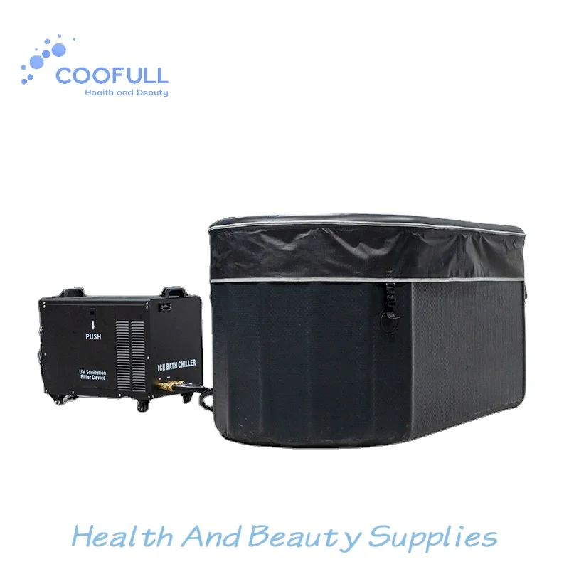 Coofull PVC Drop Stitch Water Pool Athlete Recovery Inflatable Bathtub Bathing Pool Ice Bath With 1hp Chiller