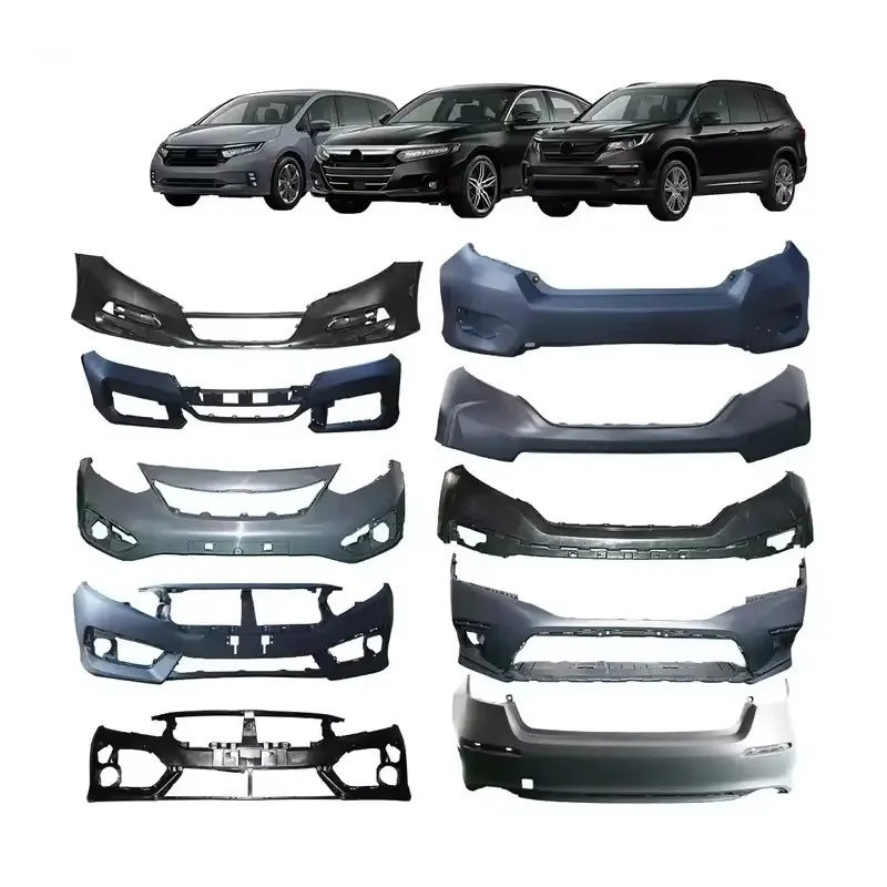 Plastic Auto Car Front Rear Bumper for Honda Civic City Cr-v Crv Accord Fit Jazz Odyssey Vezel Hrv 2015 2020 2021 2022 2023