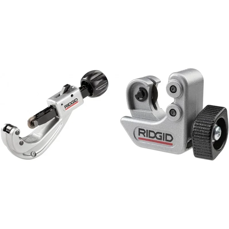 31632 Model 151 Quick-Acting Tubing Cutter with 1/4-1-5/8 Cutting Capacity, Silver Black & 40617 Model 101 Close Quarters Tubi