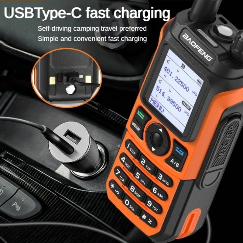 Baofeng UV-21 PRO جهاز اتصال لاسلكي مقاوم للماء بالأشعة فوق البنفسجية ثنائي الجزء بطارية ذات سعة كبيرة وضع الاستعداد الطويل للغاية في الهواء الطلق اتصال داخلي محمول