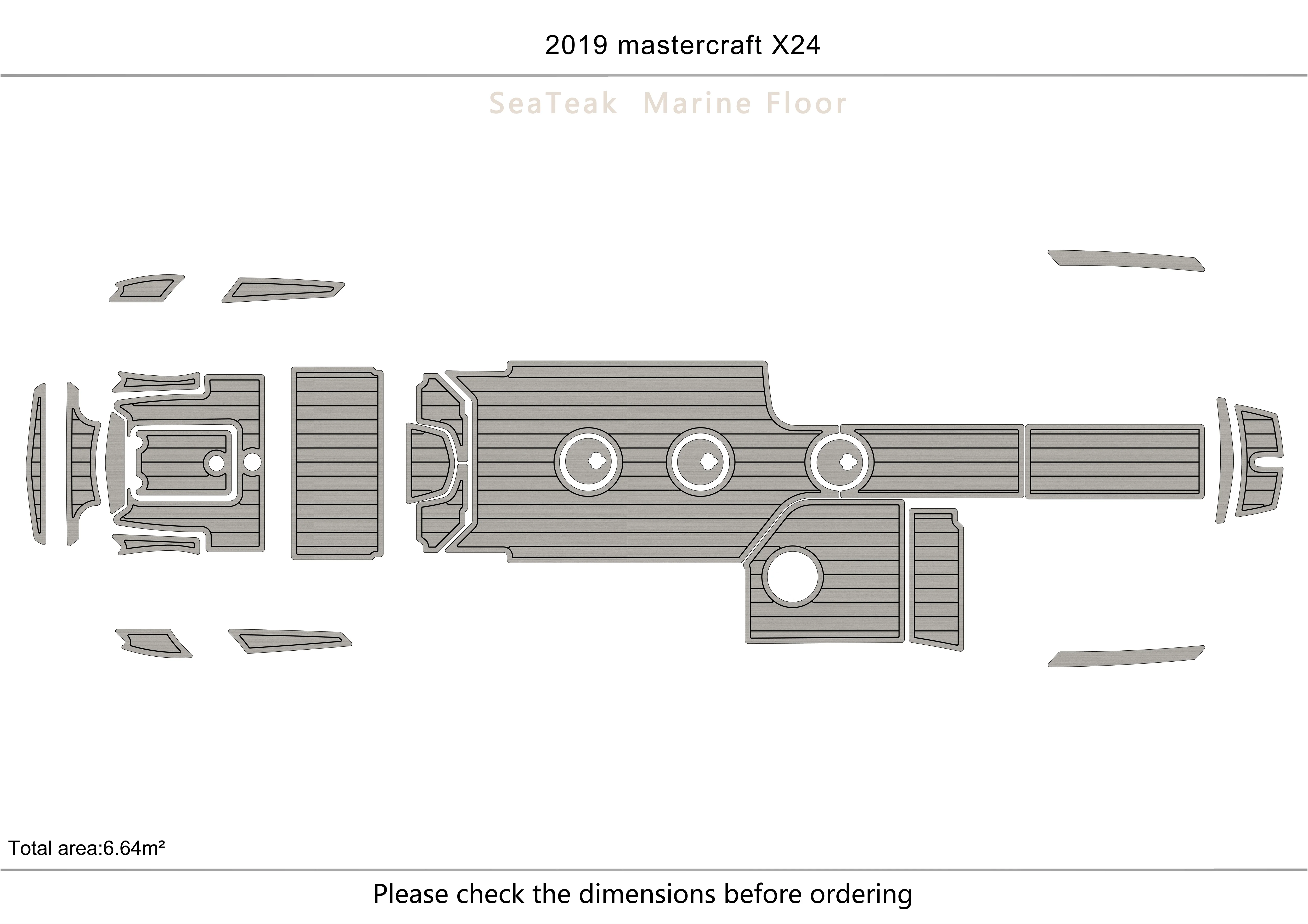 2019 mastercraft X24 Cockpit  bow 1/4