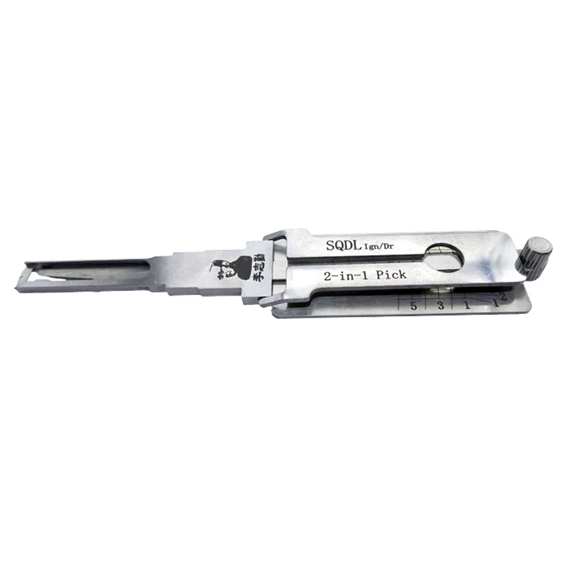 Lishi SQDL 2 in 1 Lock Pick Decoder Ignition Car door open for SHACMAN TRUCK Models Vertical milling