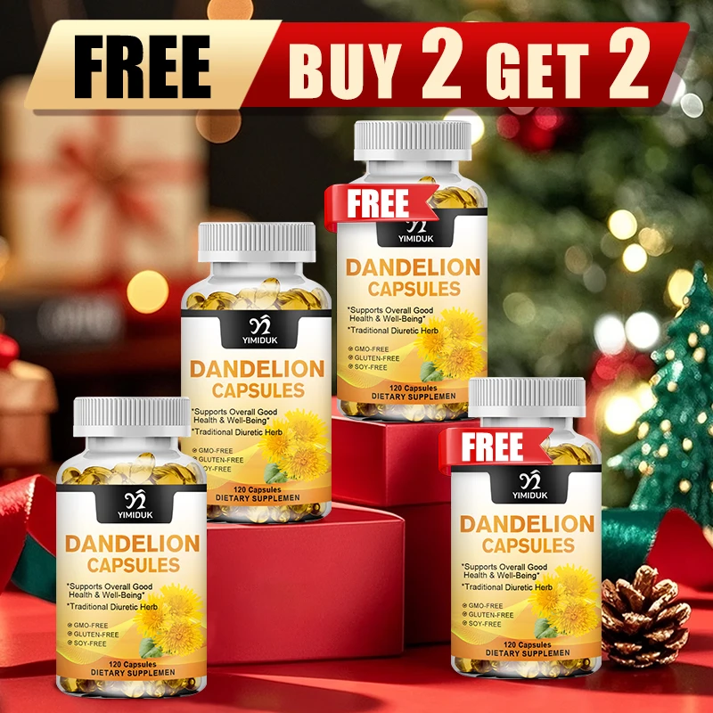 

Buy 2 Get 2 Free! Dandelion Root Extract Capsules, Support Healthy Digestion, Reduces Bloating & Promotes Gentle Detox, Non-GMO