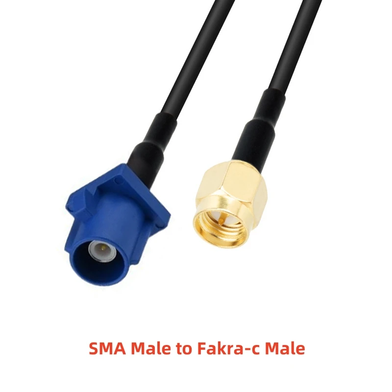15CM 30CM 50CM 100CM RG174 Fakra RF-Koaxialkabel SMA auf Fakra C Stecker-Buchse-Verbinder Jumper Auto-Navigations-GPS-Antennenadapter – Detail 4