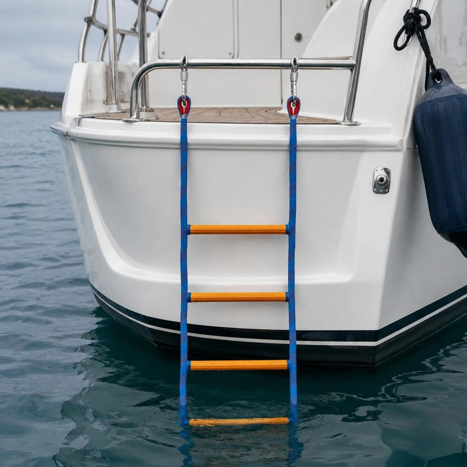 Boat Rope Ladder Flexible Boarding Rope Ladder Marine Gear Foldable Heavy Duty for Watercraft