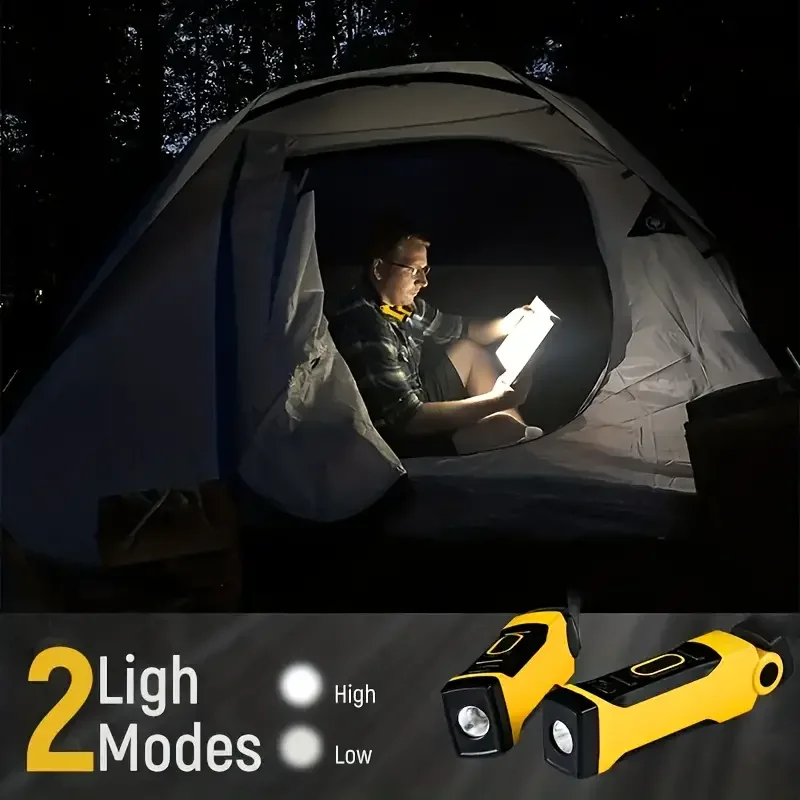 Rechargeable LED Neck Light Book Light for Reading, 2 Brightness Levels, Bendable Arms - Ideal for Reading, Camping, Repairing