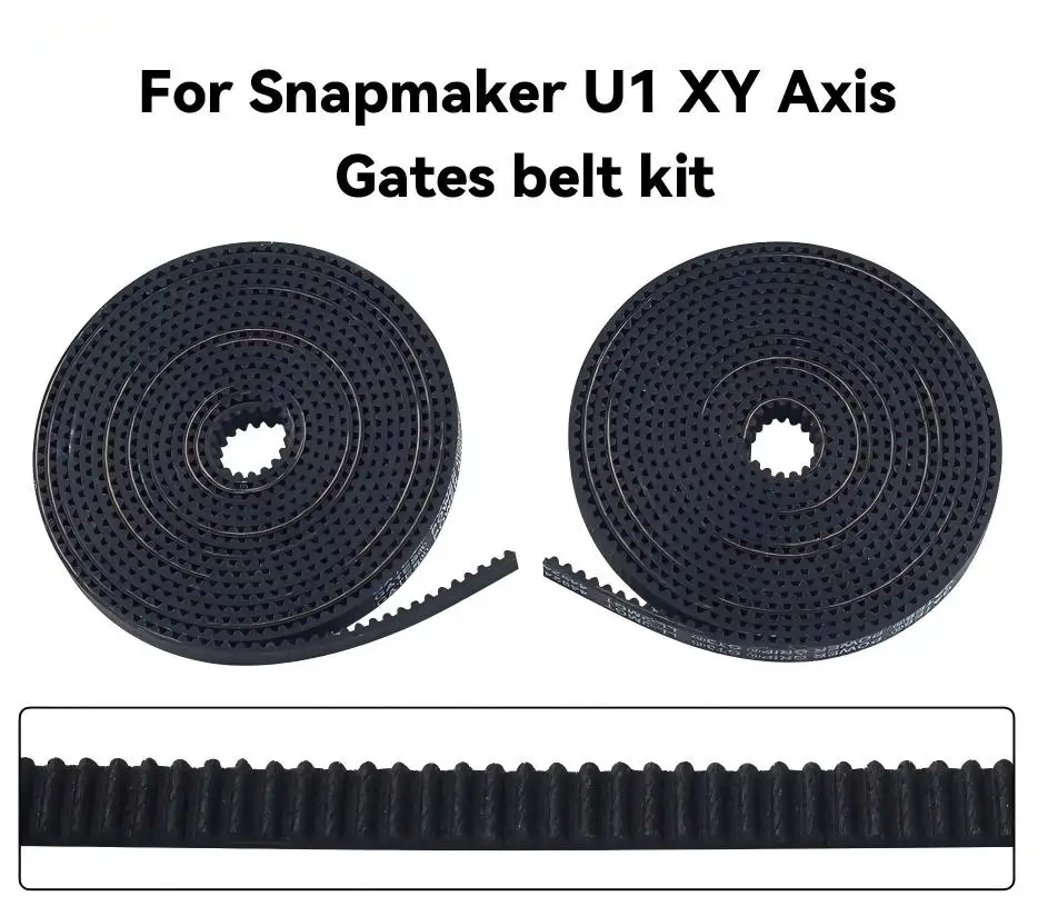 Original 1:1 Sames For Snapmaker U1 X Y Axis Gates Belt Kit Durable And Precise Transmission XY Axis Belt For 3D Printer Parts