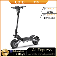 OOTD T10 Electric Scooter 500W Motor 48V13AH Battery City Off-Road Electric Scooter Adult 11 Inch Foldable Electric Scooter