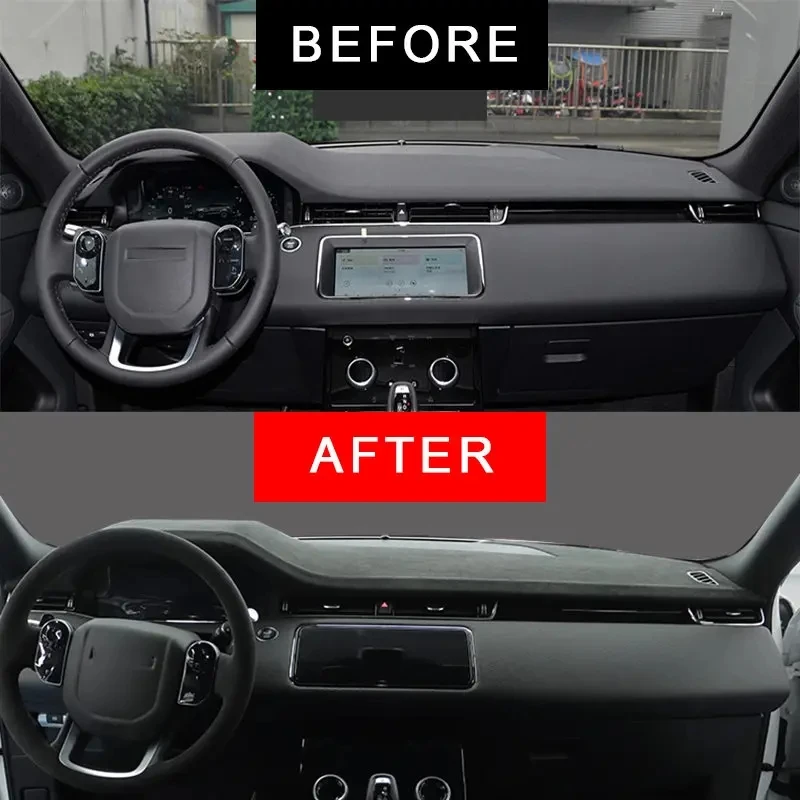 

Чехол на приборную панель автомобиля на заказ, алькантара для Land Rover Range Rover Evoque 2020, теневая подушка, ковры, аксессуары