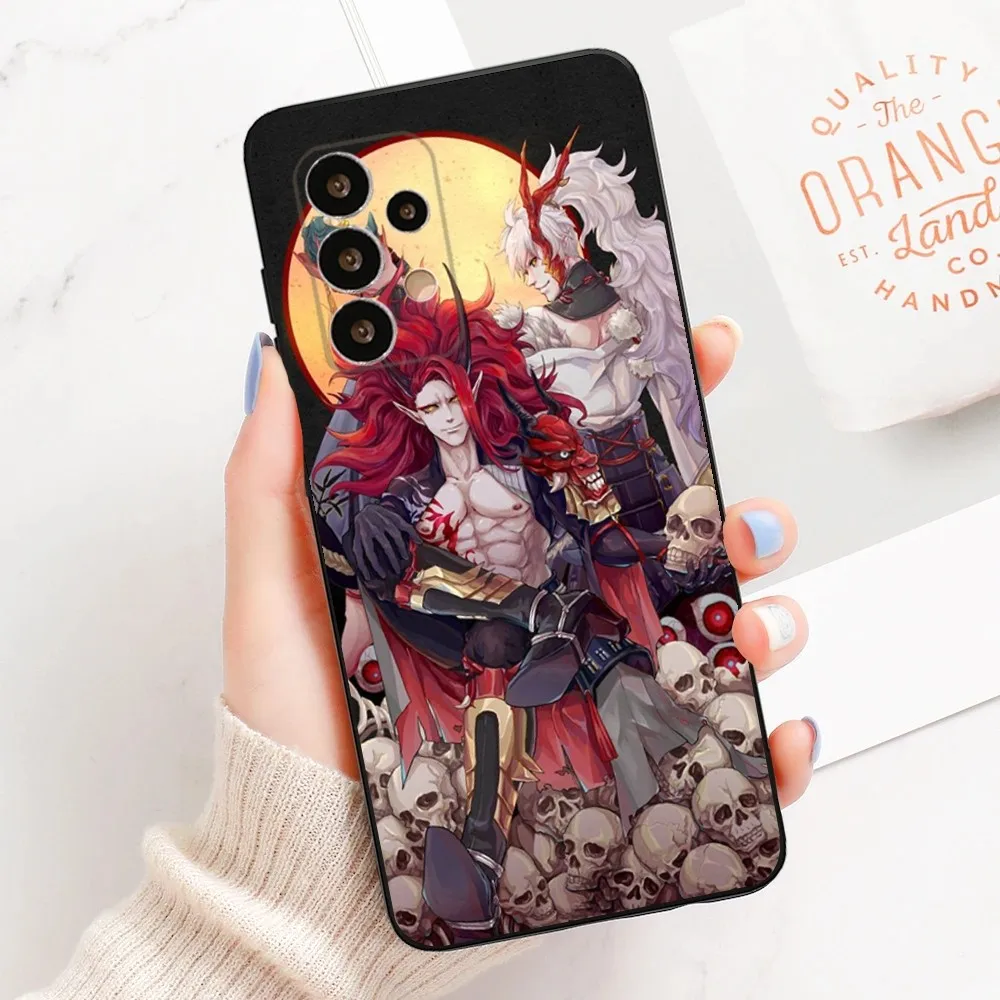 Cartoon Onmyoji Phone Case For Samsung Galaxy A13,A21s,A22,A31,A32,A52,A53,A71,A80,A91 Soft Black Cover