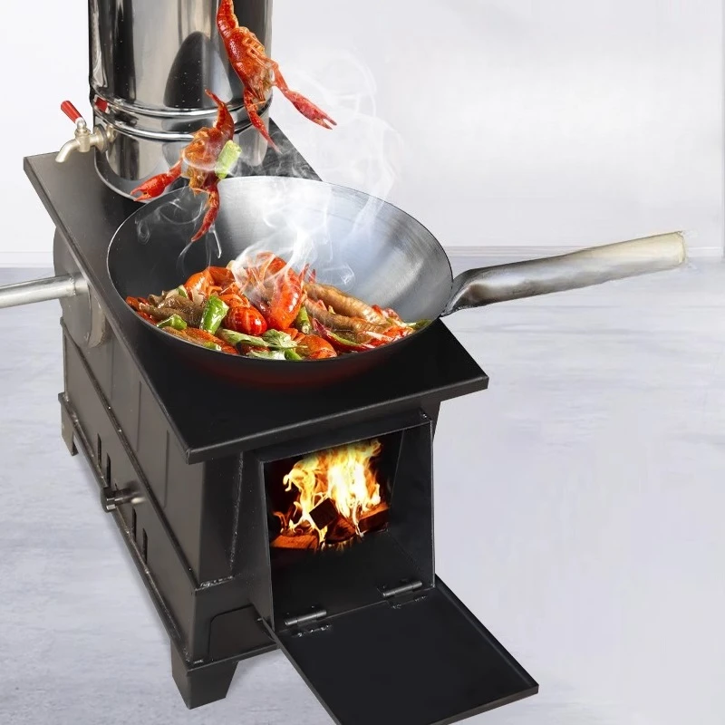 

New wood stove, wood stove, household rural heating stove
