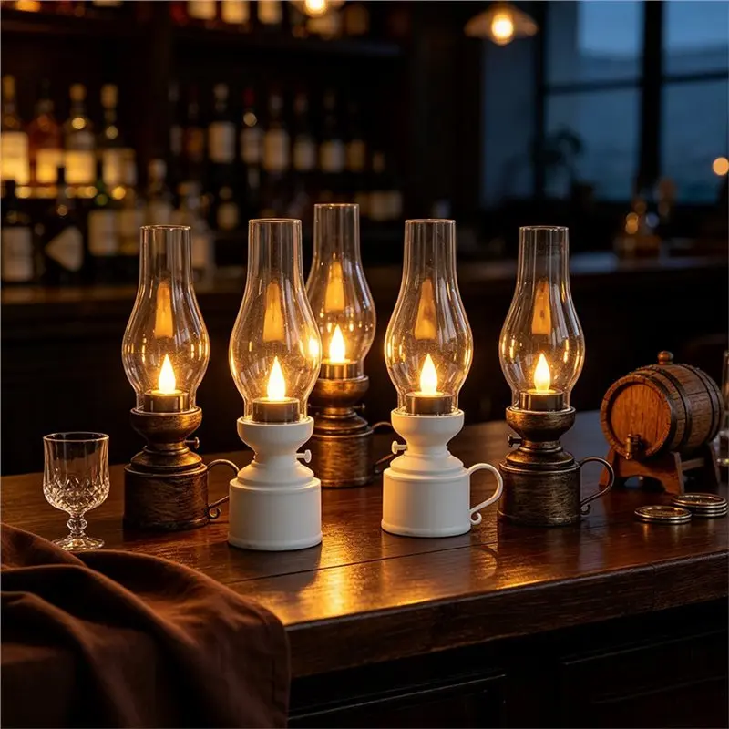 ABDJ-Decorative Light Electronic Candles LED Battery Operated Lantern For Home Bedroom Living Room Holiday Christmas Lamp
