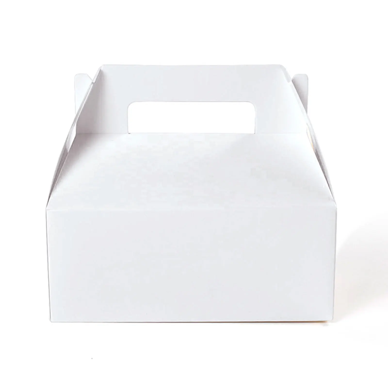 10pcs/Set  Foldable Cake Sandwich Baking Packaging Boxes For Wedding Birthday Party Hand-held Takeaway Karft Paper Box