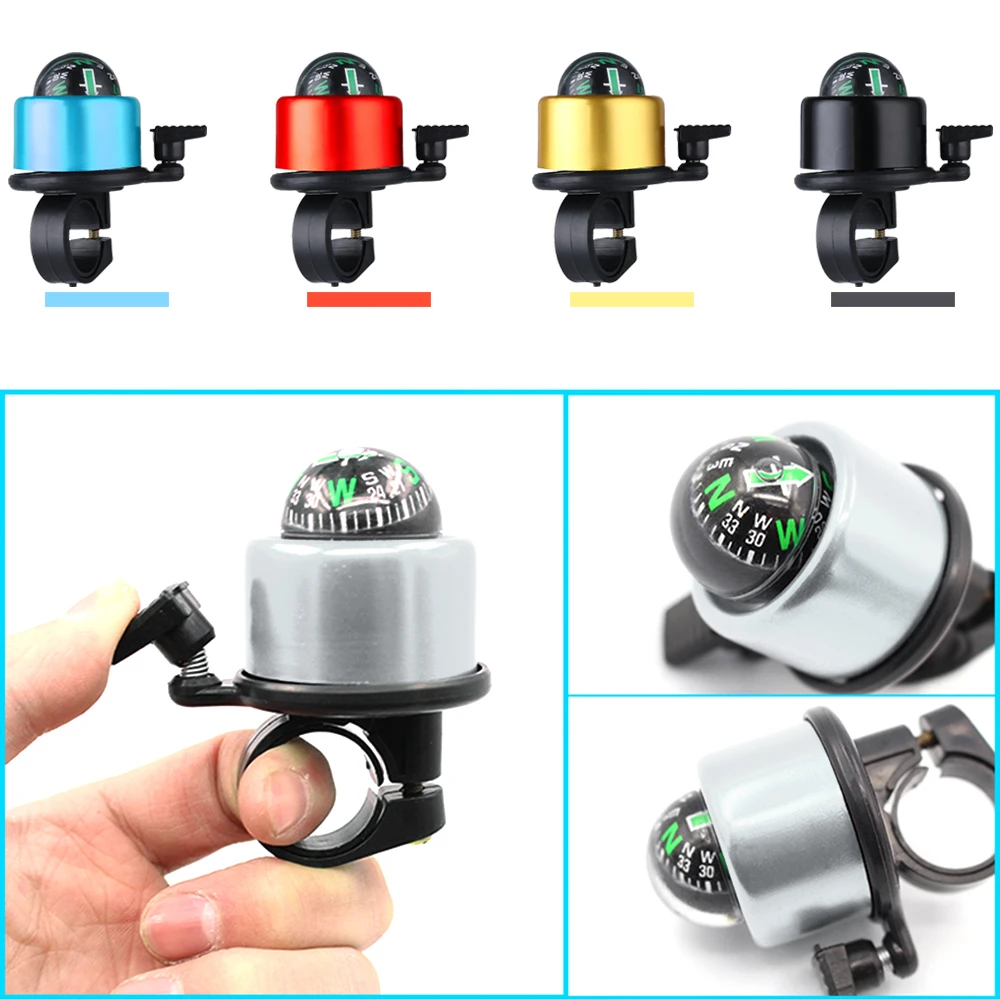 Sport Road Bike Accessory Cycling Bicycle Bell Ring Compass