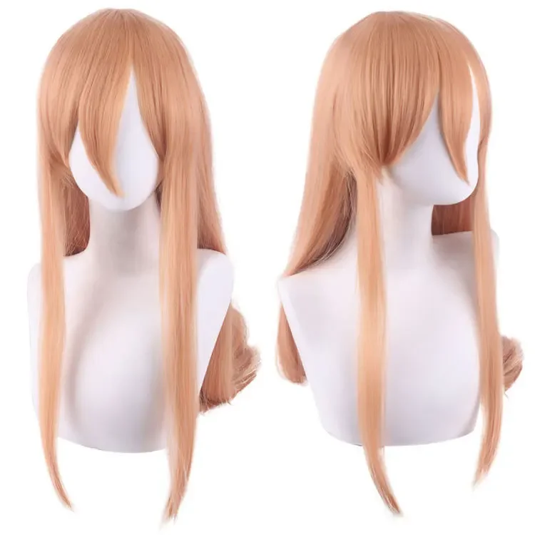 

Anime Cosplay Wig Long Orange Pink Heat Resistant Synthetic Hair Party Role Play Wigs