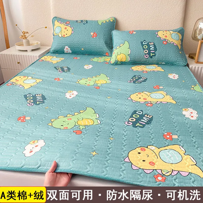 

All cotton urinary pad Class A plush waterproof mattress,breathable adult aunt large-sized children's cartoon pure cotton pad