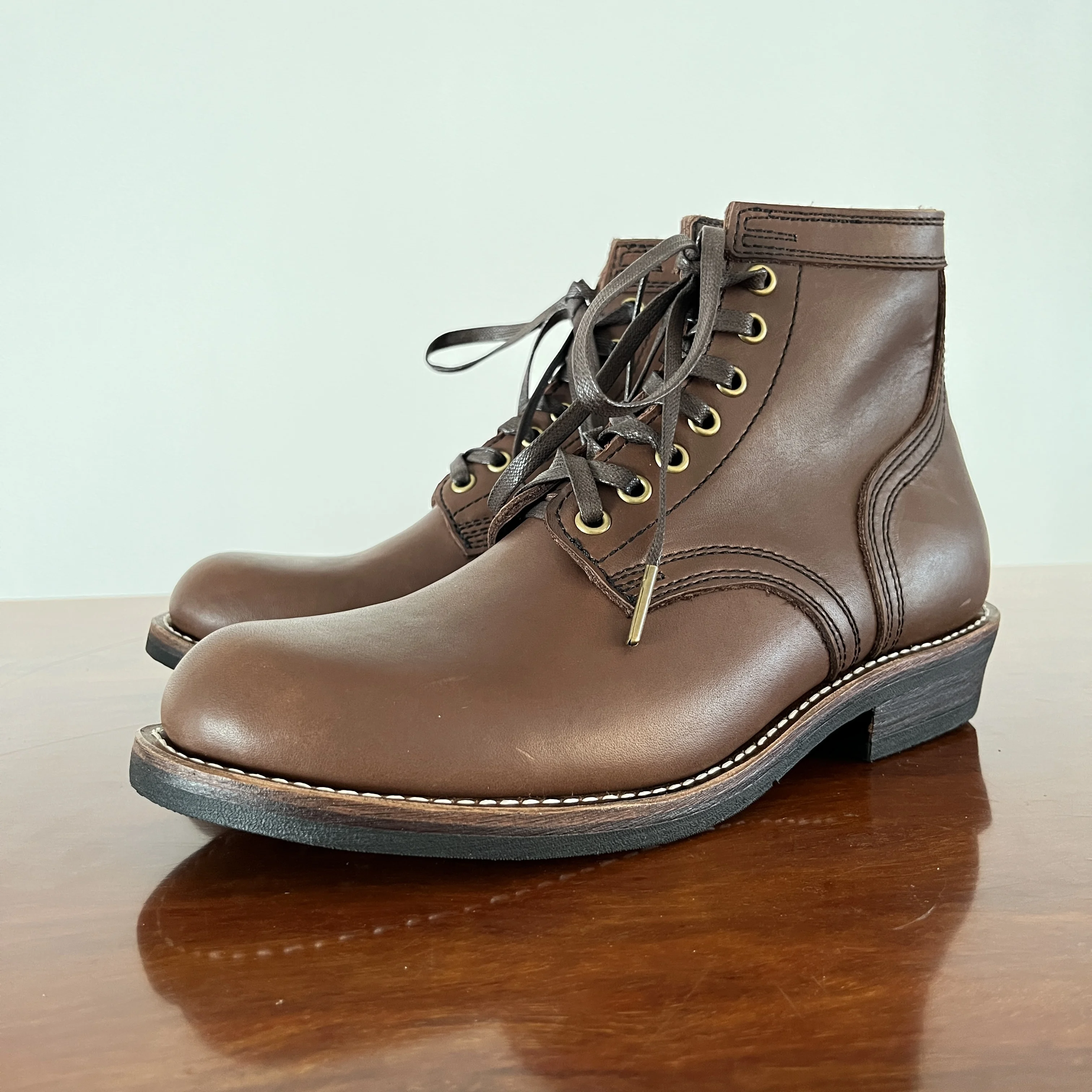 XW319 RockCanRoll Super Quality Size 35-52 Handmade Goodyear Welted Durable Italian Cowhide Boot Custom Made Available