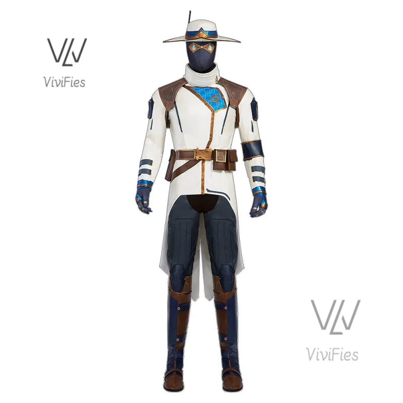 Game Valorant Cypher Cosplay Costume Cos Halloween Christmas Party Uniform Costom Made Any Sizes