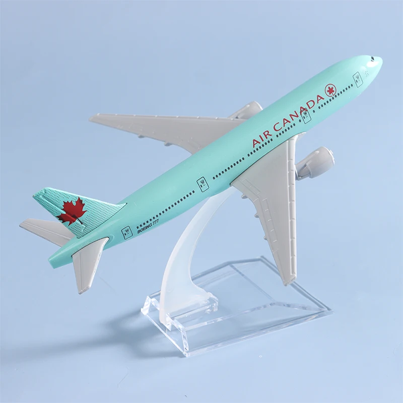 Air Canada B777 Plane Model,Canada Airline Boeing 777 Plane Model Alloy Model Airplane Souvenir Model Aircraft Collection 16cm