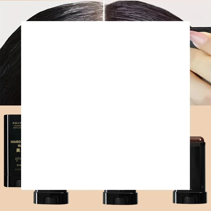 

Hair Color Stick Quickly Covers Gray White Hair Concealer Hairline Instant Covering Hair Dye Stick Applicator