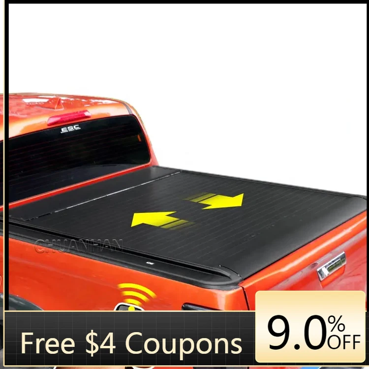 

Deren High QualityElectric Tonneau Cover for Frontier D40 D22 Roller Lid Hard Aluminum Truck Bed Cover Navara Np300 Ranger