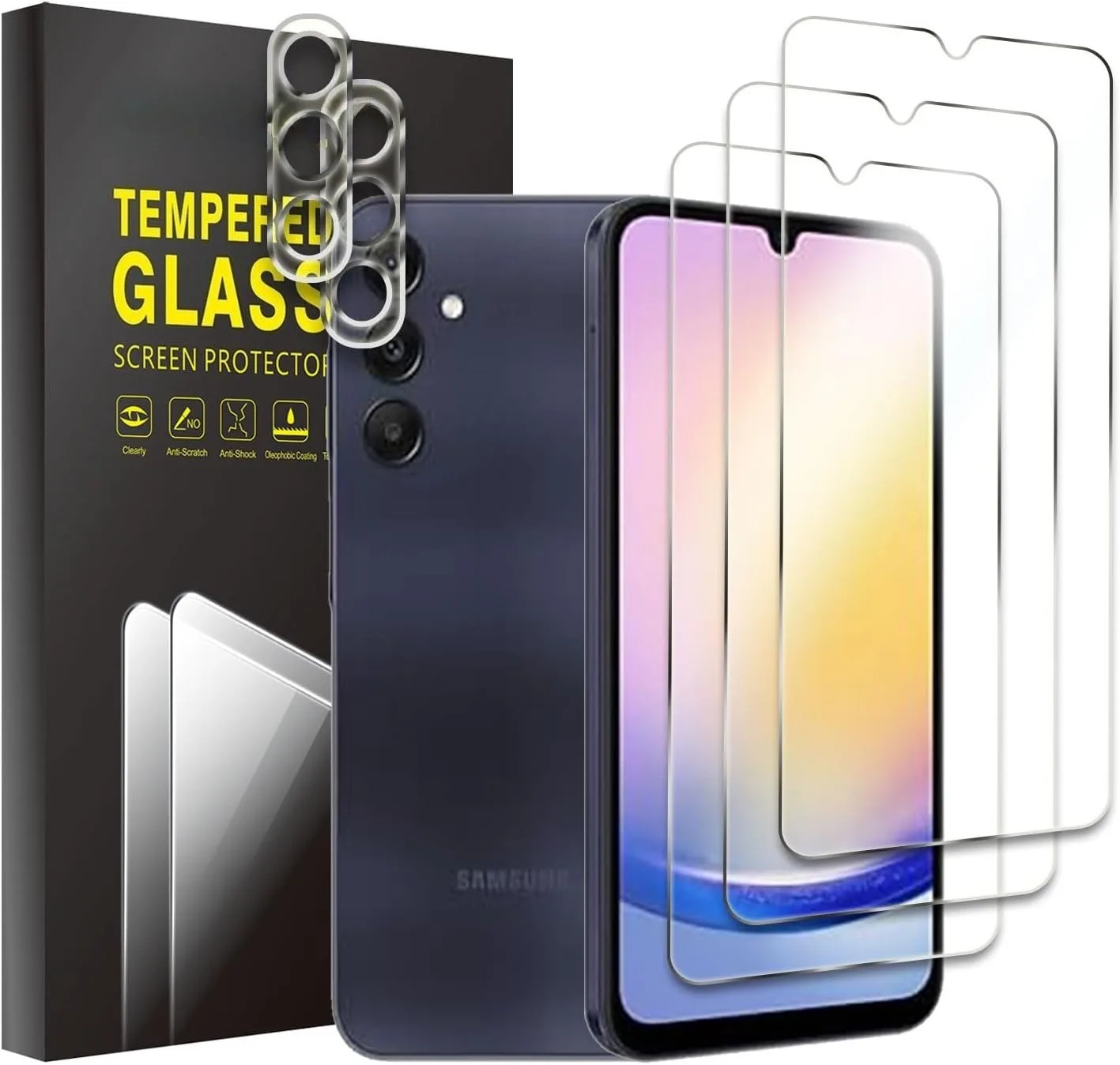 

Закаленное стекло 4IN1 для Samsung Galaxy M35 M36 M16 M40 M14 M15 M06 M05 M31 M33 M55 M51 M12 M55S M21 M32 M34 M52 M53 M54 M56 M62